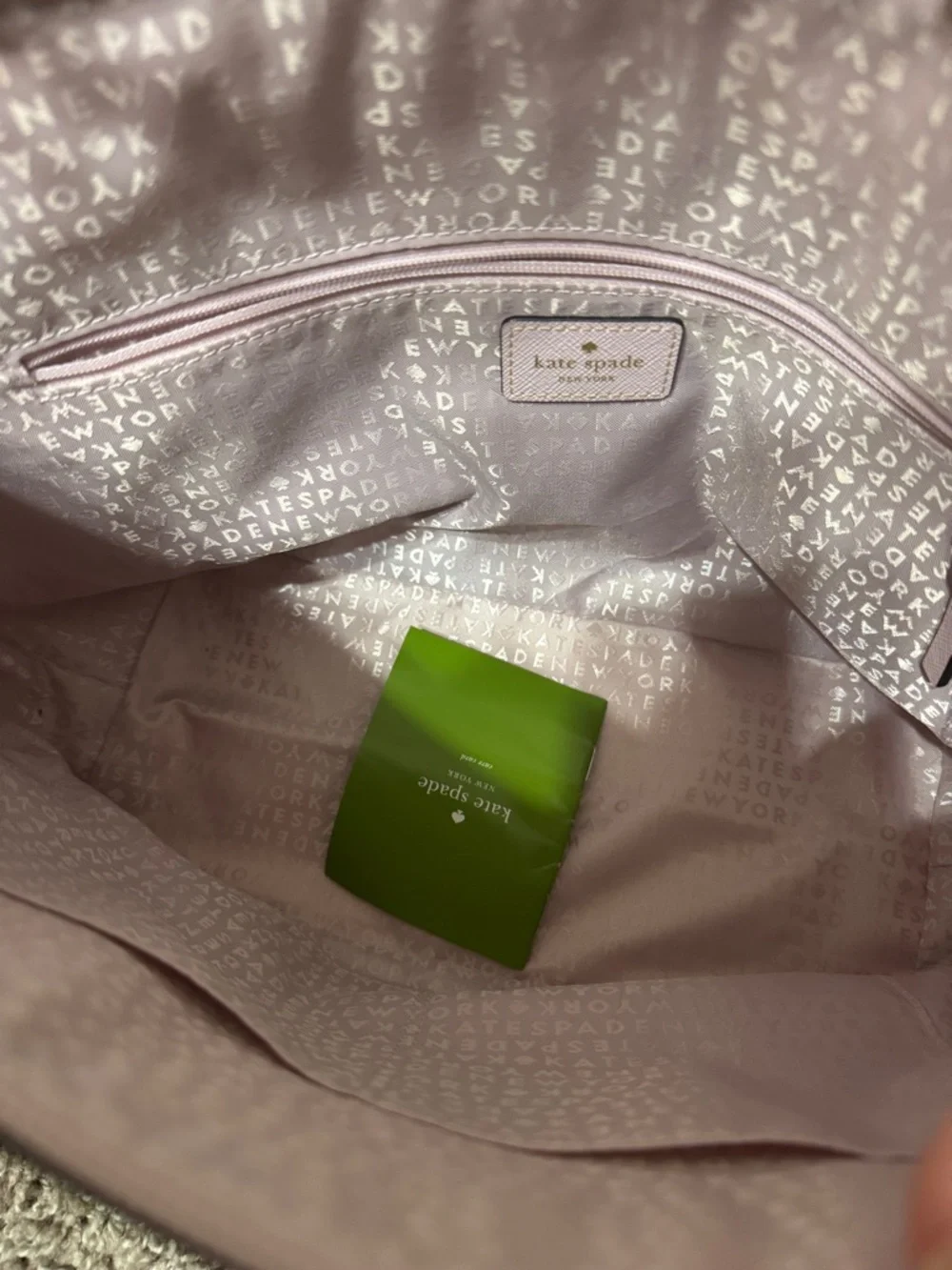 Kate Spade Hani Haven Lane Plumdawn Pink Polka Dot Handbag